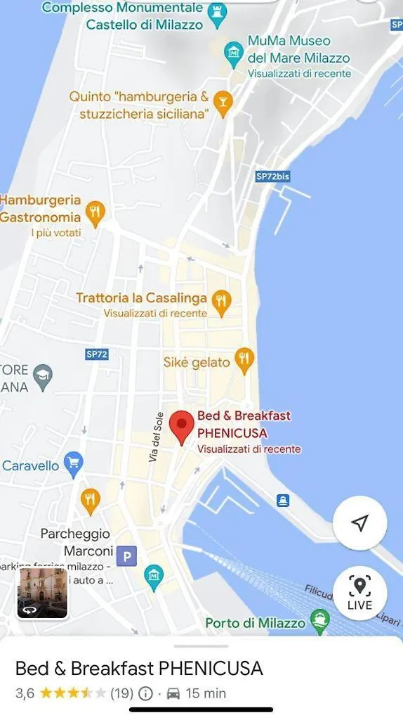 B&B Phenicusa Milazzo Италия